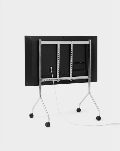 Pedestal Pipe Moon Rollin' TV Stativ 107x78 cm - Chrome