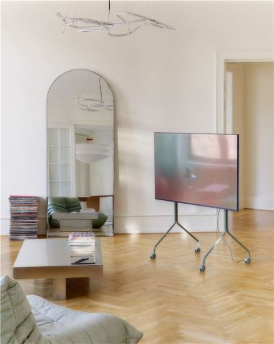 Pedestal Pipe Moon Rollin' Tall TV Stativ 121x78 cm - Mossy Green
