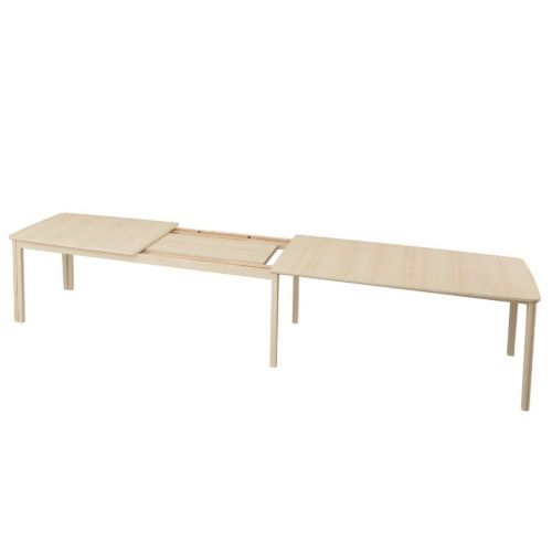 Skovby SM108 Spisebord L: 238-391 cm - Hvidolieret Eg