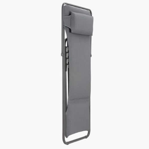 Lafuma Deckchair Maxi Transat Plus SH: 34 cm BeComfort - Silver
