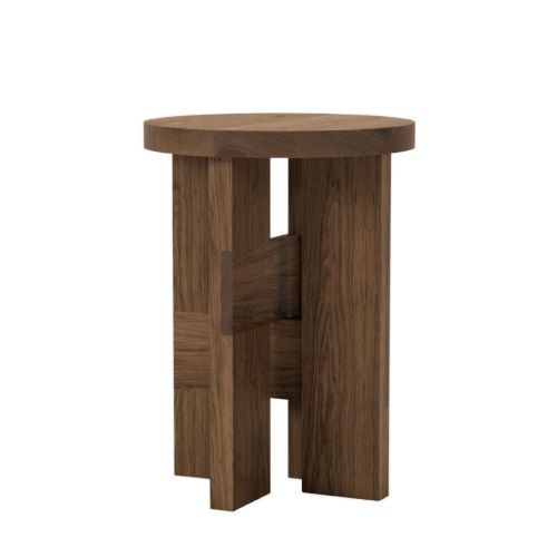 Thorup Copenhagen Mio Stool & Sidetable H: 44 cm - Dark Stained Oak