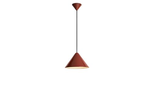 HAY Compass Pendant 260 Ø: 26 cm - Aluminium/Pompeian Red
