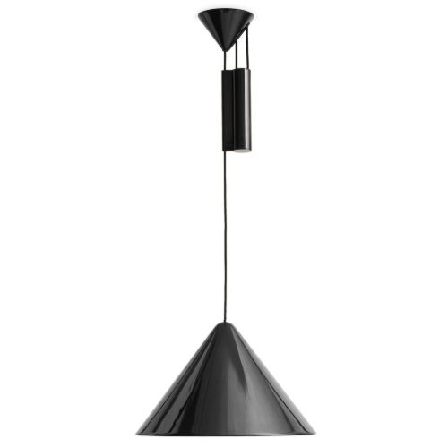 HAY Compass Adjustable Pendant 430 Ø: 43 cm - Aluminium/Soft Black 