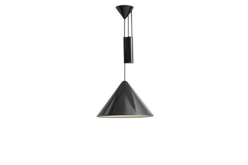 HAY Compass Adjustable Pendant 430 Ø: 43 cm - Aluminium/Soft Black 