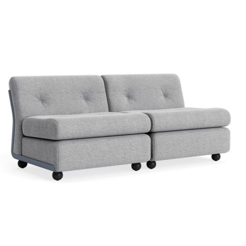 HAY Amanta 2 Seater B: 158,5 cm - Frost Blue/Hallingdal 130