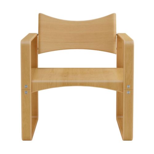Verpan Series 270 F Lounge Chair H: 74 cm - Honningfarvet Birk