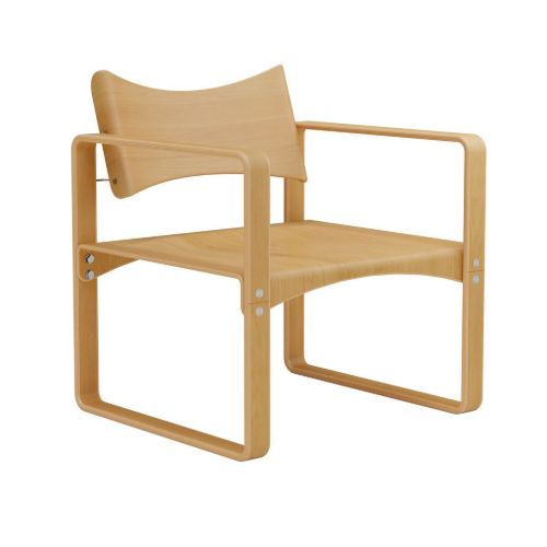 Verpan Series 270 F Lounge Chair H: 74 cm - Honningfarvet Birk