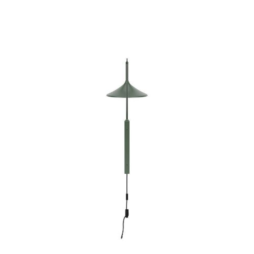 FDB Møbler U17 Hasle Væglampe Lang H: 69,5 cm - Olive Green 