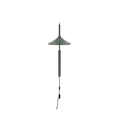 FDB Møbler U18 Hasle Væglampe Kort H: 68,5 cm - Olive Green 