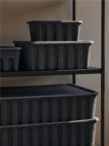Ferm Living Paper Pulp Box Extra Large B: 42 cm - Charcoal