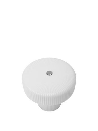 Ferm Living Ripple Portable Lamp H: 10 cm - Opal Glas/Hvid 