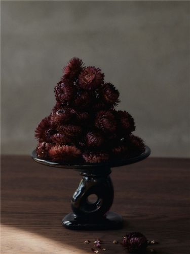 Ferm Living Damo Glass Centrepiece Ø: 21 cm - Glass/Dark Grape