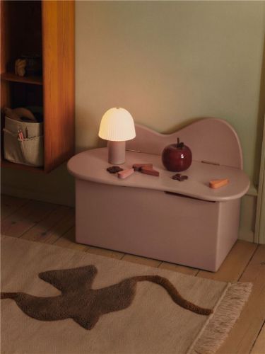 Ferm Living Slope Storage Bench B: 75 cm - Rose