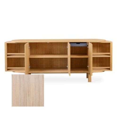 Skovby SM543 Skænk 82x194 cm - Hvidolieret Eg