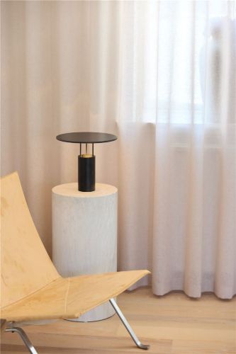 Piet Hein Tempel 280 Bordlampe H: 24,5 cm - Aluminium/Sort 