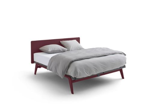 Auping Original Sengeramme m. Gavl 180x200cm - Aluminium/Burgundy