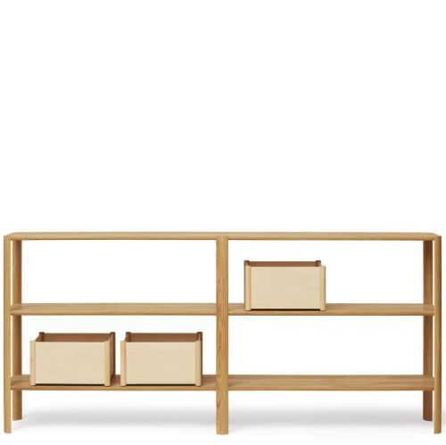 Form & Refine Leaf Shelf 2x3 L: 200 cm - Oiled Oak