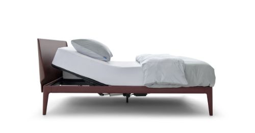Auping Essential Sengeramme 180x200cm - Aluminium/Burgundy