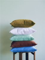 Billede af HAY Linen Cushion 50x50 cm - Emerald Green 