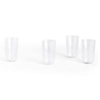Billede af HAY Angle Glass Medium Set Of 4 H: 10 cm - Clear