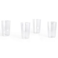 Billede af HAY Angle Glass Large Set Of 4 H: 10 cm - Clear
