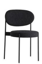 Billede af Verpan Series 430 Chair - Sort Stål/Rød Hallingdal 674
