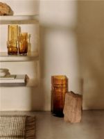 Billede af Ferm Living Muro Vase H: 23 cm - Recycled Amber 