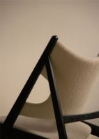 Billede af Audo Copenhagen Knitting Lounge Chair - Black Solid Oak/Barnum Bouclé 24