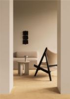 Billede af Audo Copenhagen Knitting Lounge Chair - Black Solid Oak/Barnum Bouclé 24