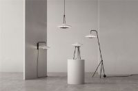 Billede af Stellar Works Haro Floor Lamp H: 140 cm - Sort/Hvid UDSTILLINGSMODEL