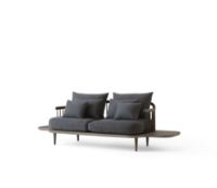 Billede af &Tradition Fly SC3 Sofa w. Side Tables L: 240 cm - Smoked Oiled Oak/Hot Madison 093