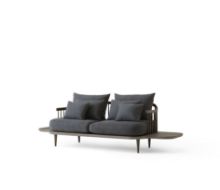 Billede af &Tradition Fly SC3 Sofa w. Side Tables L: 240 cm - Smoked Oiled Oak/Hot Madison 093
