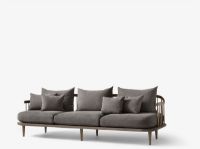 Billede af &Tradition Fly SC12 Sofa L: 240 cm - Smoked Oiled Oak/Hot Madison 093