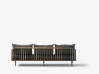 Billede af &Tradition Fly SC12 Sofa L: 240 cm - Smoked Oiled Oak/Hot Madison 093