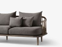 Billede af &Tradition Fly SC12 Sofa L: 240 cm - Smoked Oiled Oak/Hot Madison 093