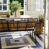 Billede af Mandalay Marguerit Havebænk L: 143 cm - Antracit/Teak