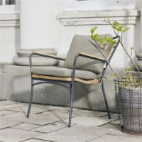 Billede af Mandalay Marguerit Loungestol SH: 42 cm - Antracit/Teak