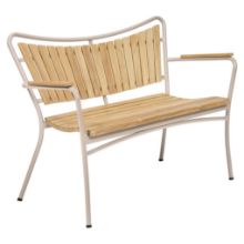 Billede af Mandalay Marguerit Havebænk L: 112 cm - Teak/Taupe