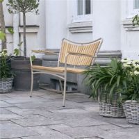 Billede af Mandalay Marguerit Havebænk L: 112 cm - Taupe /Teak