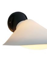 Billede af DCW Editions Plume Væglampe L: 30 cm - Hvid Porcelæn 