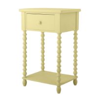 Billede af Bloomingville Salino Sidebord H: 70 cm - Fyrretræ/Gul