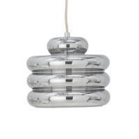 Billede af Bloomingville Spike Pedel H: 20 cm - Sølv/Glas