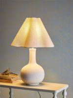 Billede af Bloomingville Heide Bordlampe H: 60 cm - Hvid/Stentøj