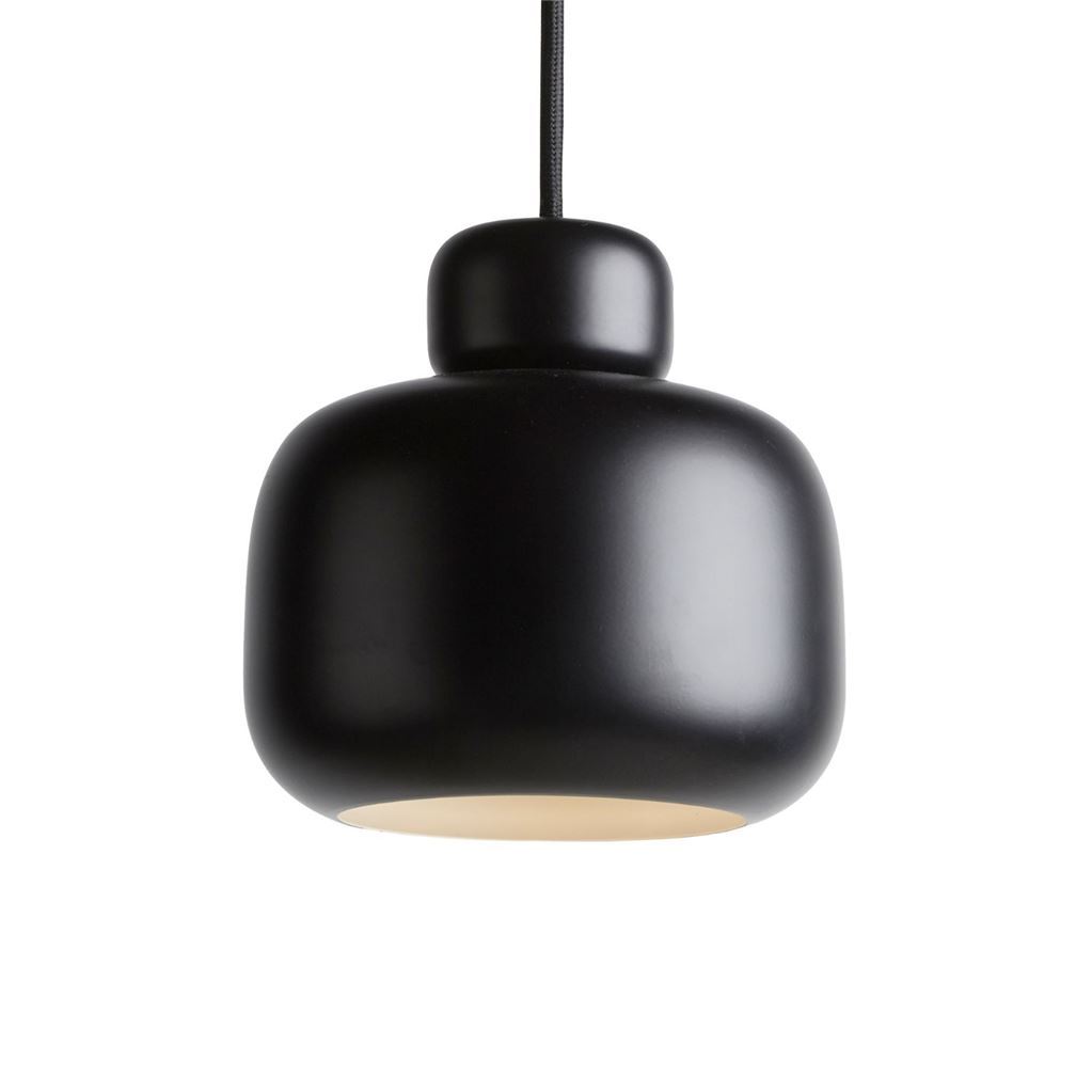 Billede af Woud Stone Pendel Stor Ø: 24 cm - Sort