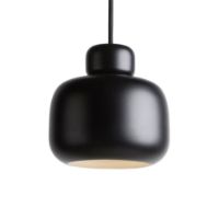 Billede af Woud Stone Pendel Stor Ø: 24 cm - Sort