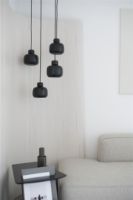 Billede af Woud Stone Pendel Stor Ø: 24 cm - Sort