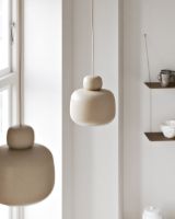 Billede af Woud Stone Pendel Stor Ø: 24 cm - Beige 