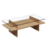 Billede af Woud Parallel Sofabord 120x60 cm - Hvidpigmenteret Lakeret Eg