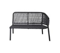 Billede af Cane-line Outdoor Ocean 2 Pers. Sofa Venstre Modul B: 105 cm - Soft Rope/Dark Grey