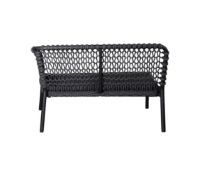 Billede af Cane-line Outdoor Ocean 2 Pers. Sofa Venstre Modul B: 105 cm - Soft Rope/Dark Grey
